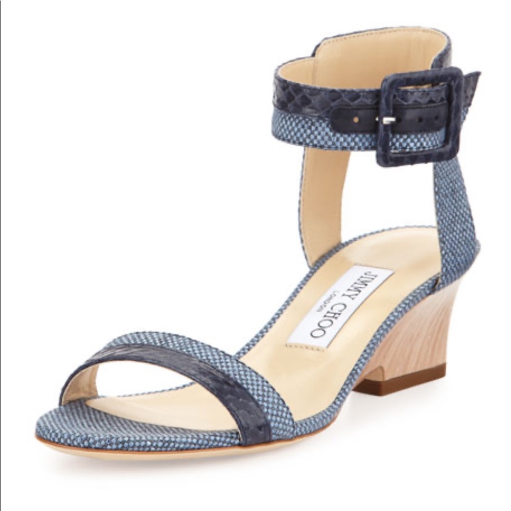 Jimmy Choo Mansy 50mm ankle wrap sandal